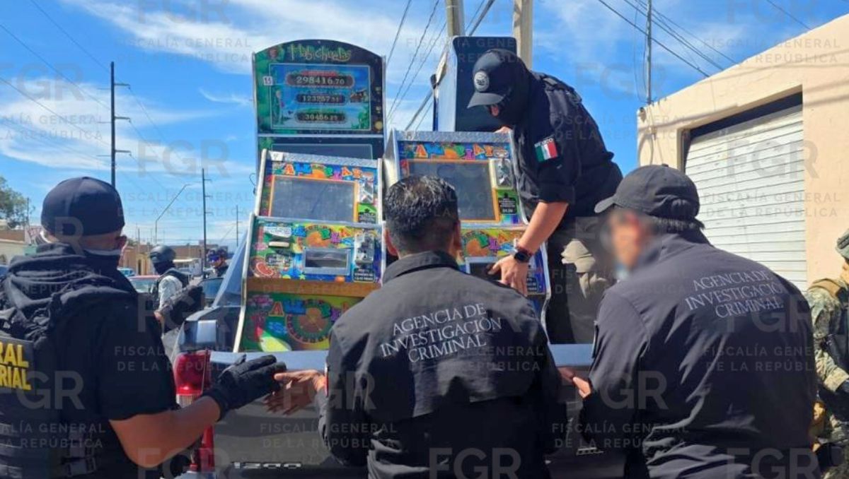 Fueron confiscadas por la probable comisión de un delito contemplado en la Ley Federal de Juegos y Sorteos. | Especial