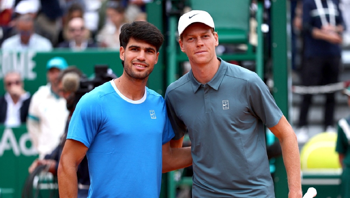 El último enfrentamiento entre Alcaraz y Sinner fue en la final del Masters 1000 de Montecarlo (Reuters)