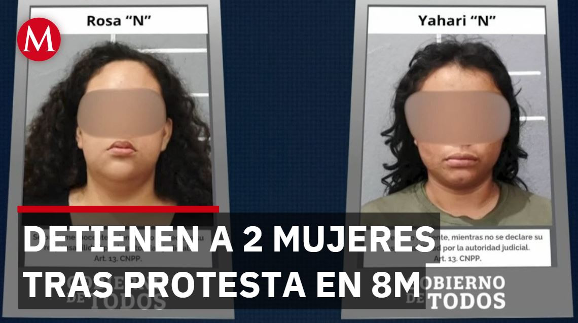 Fueron encarceladas 2 mujeres qué protestaron durante el 8M en Campeche