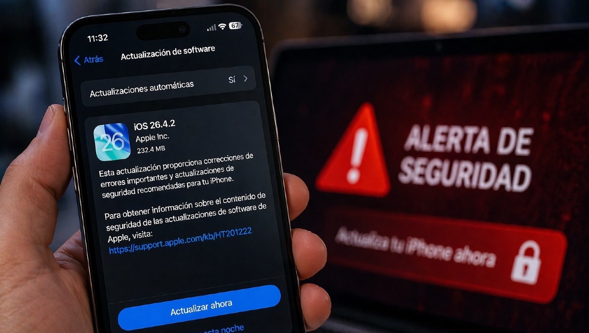 iOS 26.4.2 en iPhone: actualización urgente por falla de seguridad