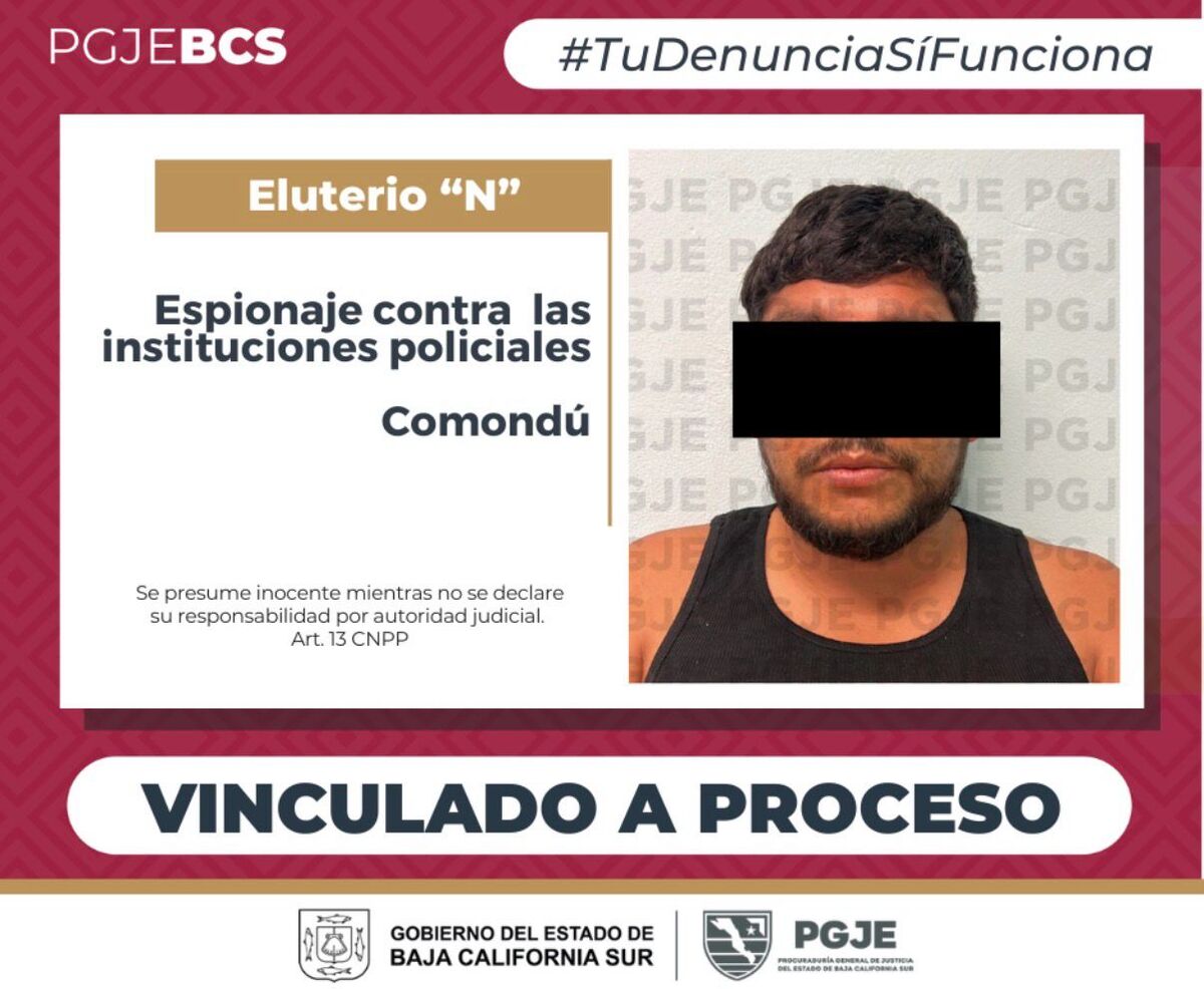 La PGJE vinculó a proceso a un sujeto por el delito de "halconeo" en Comondú. | Especial