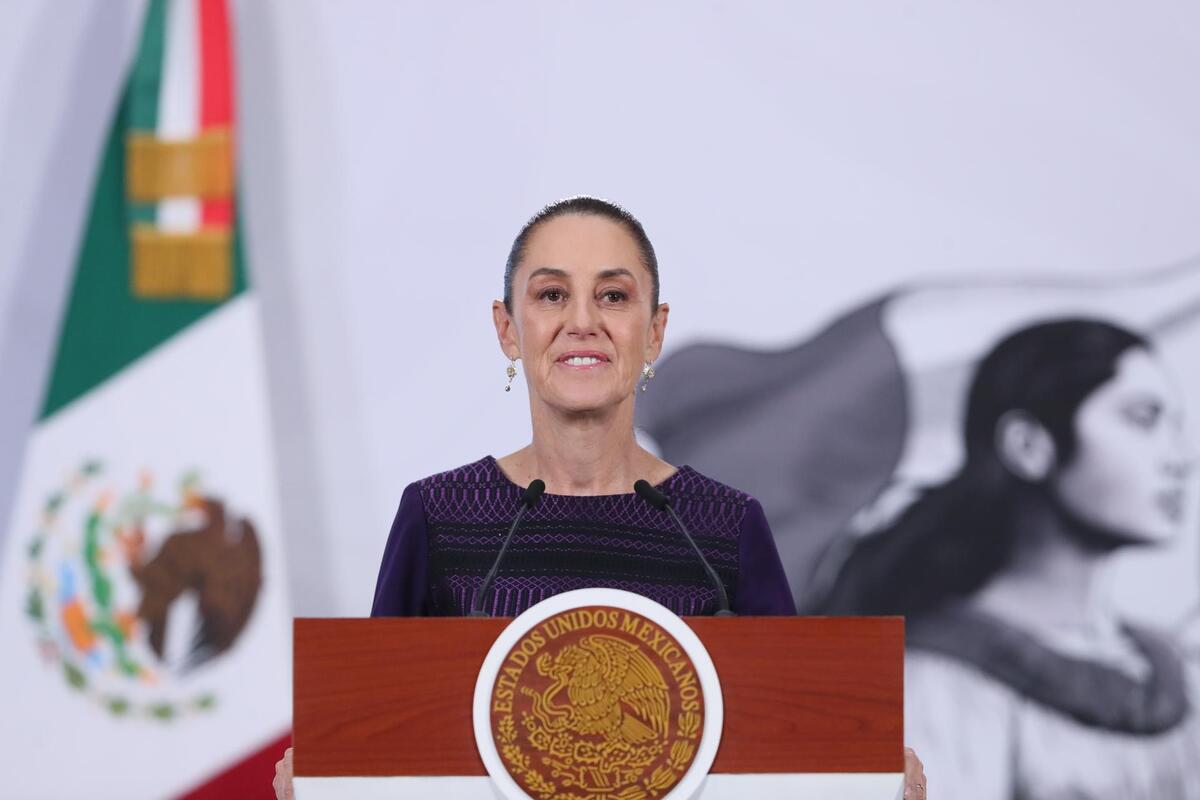 La presidenta de México, Claudia Sheinbaum en la conferencia matutina de Palacio Nacional | Foto: EFE / Mario Guzmán