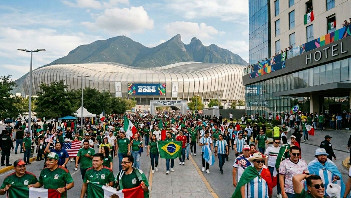 Se prevén una gran cantidad de gente durante las fechas de los partidos del Mundial | Imagen generada con IA