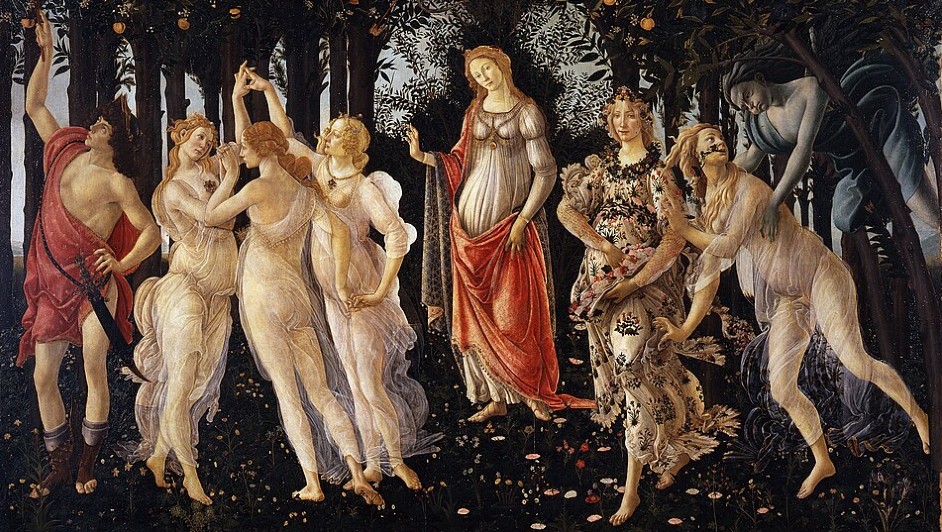 Sandro Botticelli, ‘La Primavera’, 1480. (Wikimedia Commons)