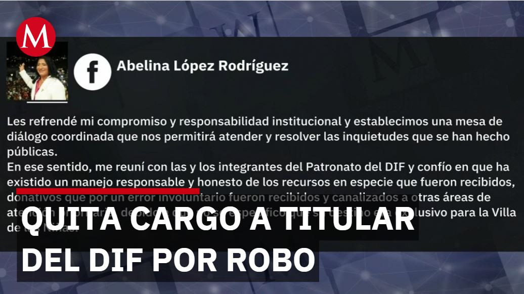 Separan a titular del DIF por robo de donativo en Acapulco