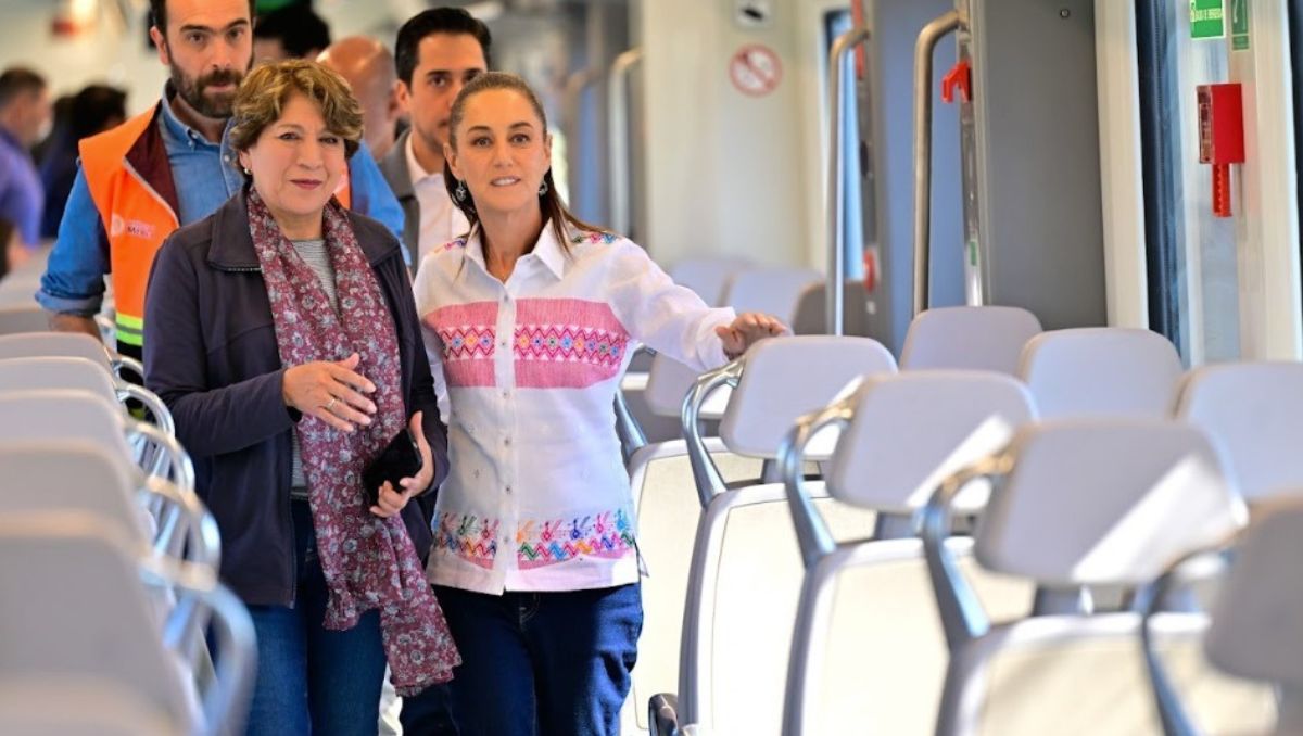 Sheinbaum y Delfina inauguran Tren Suburbano al AIFA. | Foto: Especial