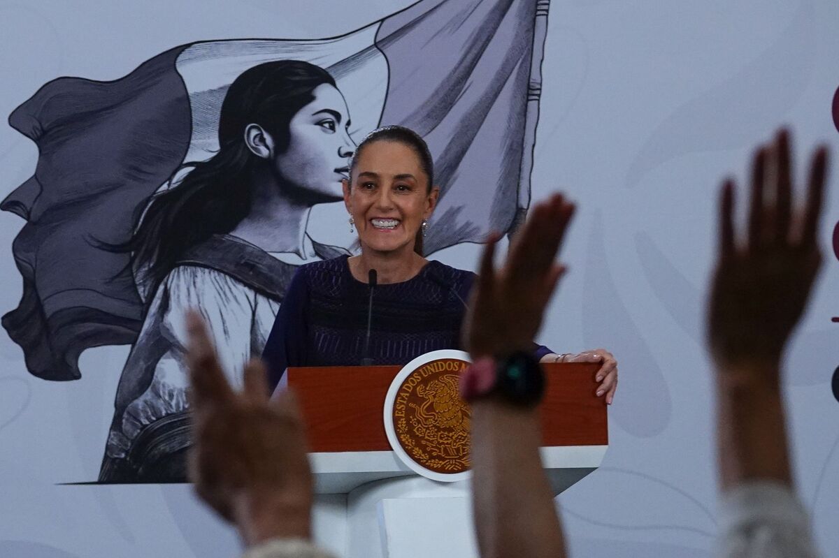 Sheinbaum inicia conferencia matutina desde Palacio Nacional. | Foto: Cuartoscuro