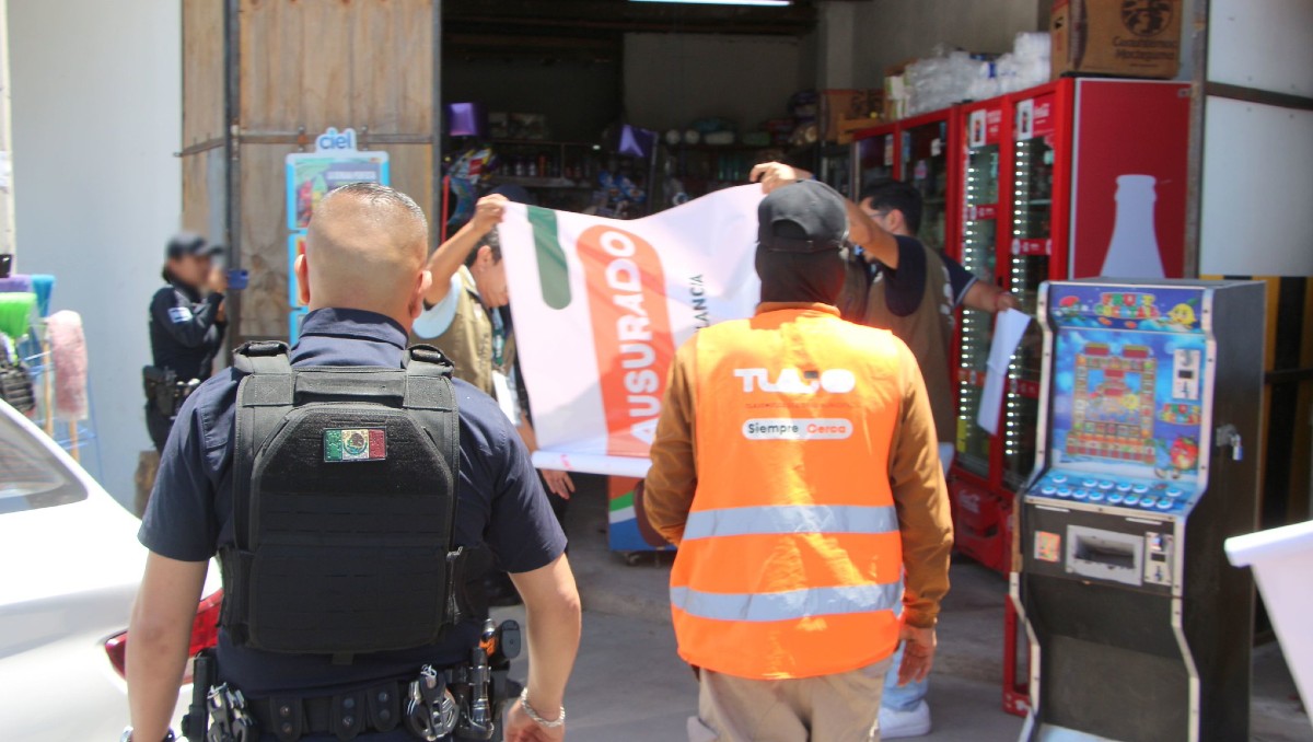 Autoridades aseguraron máquinas tragamonedas en colonias de Tlajomulco (Cortesía)