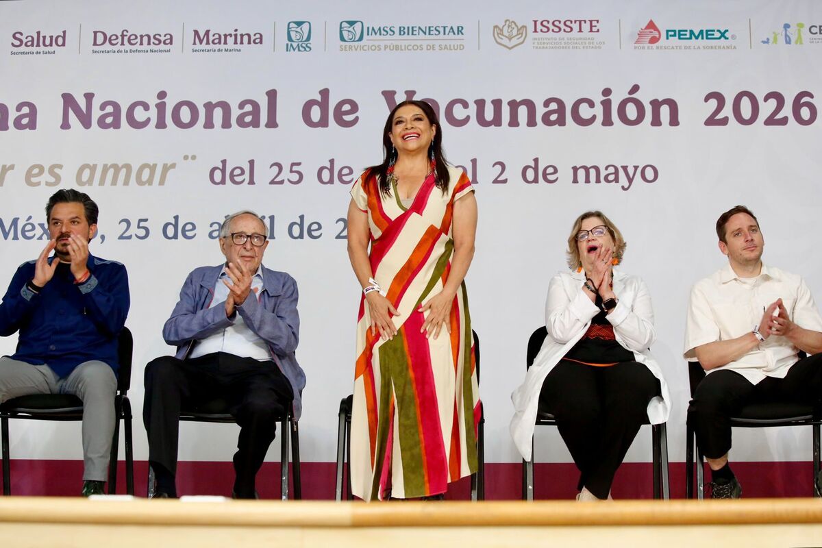 Brugada destacó la aplicación de tres punto nueve millones de dosis de vacunas contra el sarampión y la rubéola desde agosto de 2025. | Foto: Especial