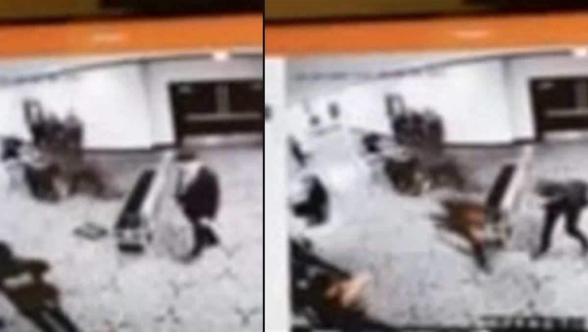 Una cámara de seguridad captó el momento en el que el presunto tirador ingreso al hotel. | Foto: ThruthSocial