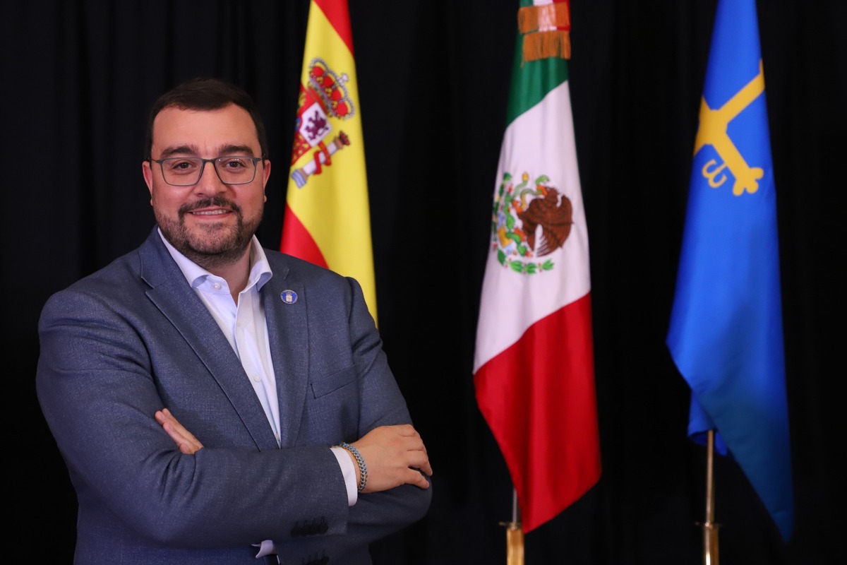 Adrián Barbón, presidente del Principado de Asturias, destacó la importancia de fortalecer los lazos entre México y Asturias  / Jesús Quintanar