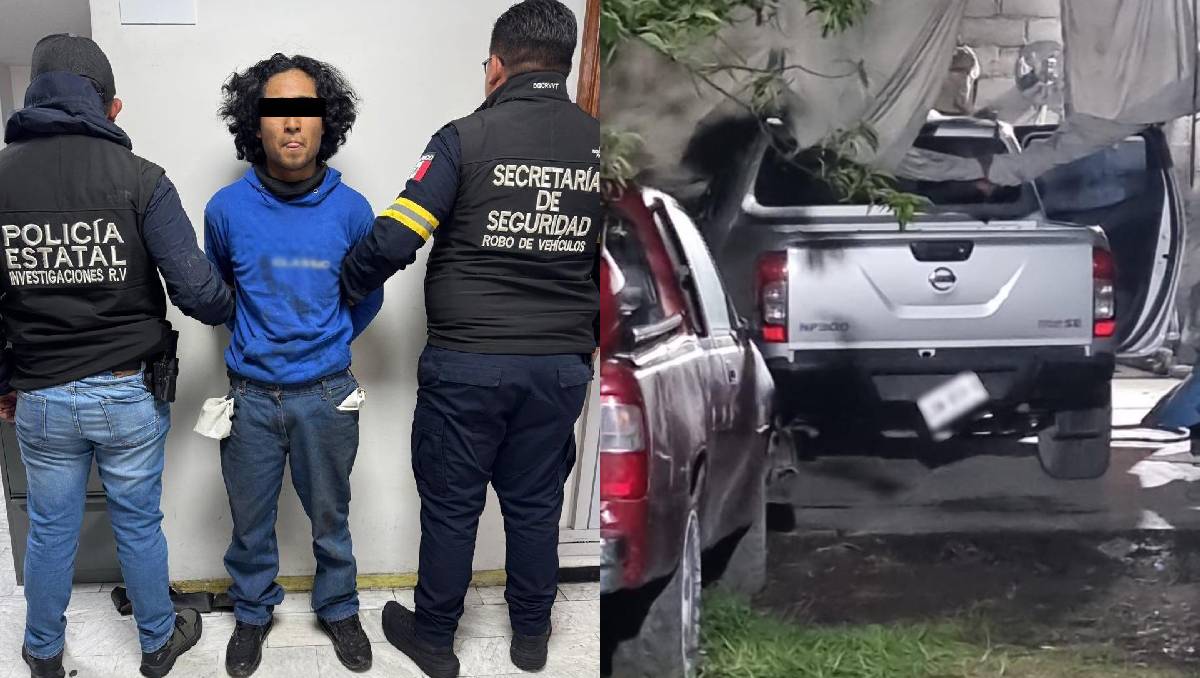 Ángel 'N' no pudo comprobar la posesión legal de la camioneta con reporte de robo. | Foto: Especial