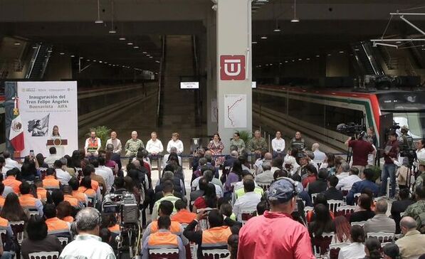 Así se ve el Tren Felipe Ángeles, que conecta Buenavista con el AIFA.