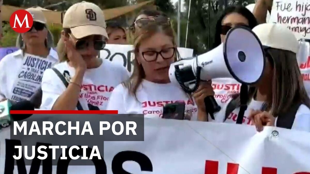 Marchan por justicia por feminicidio de Carolina Flores Gómez en Baja California