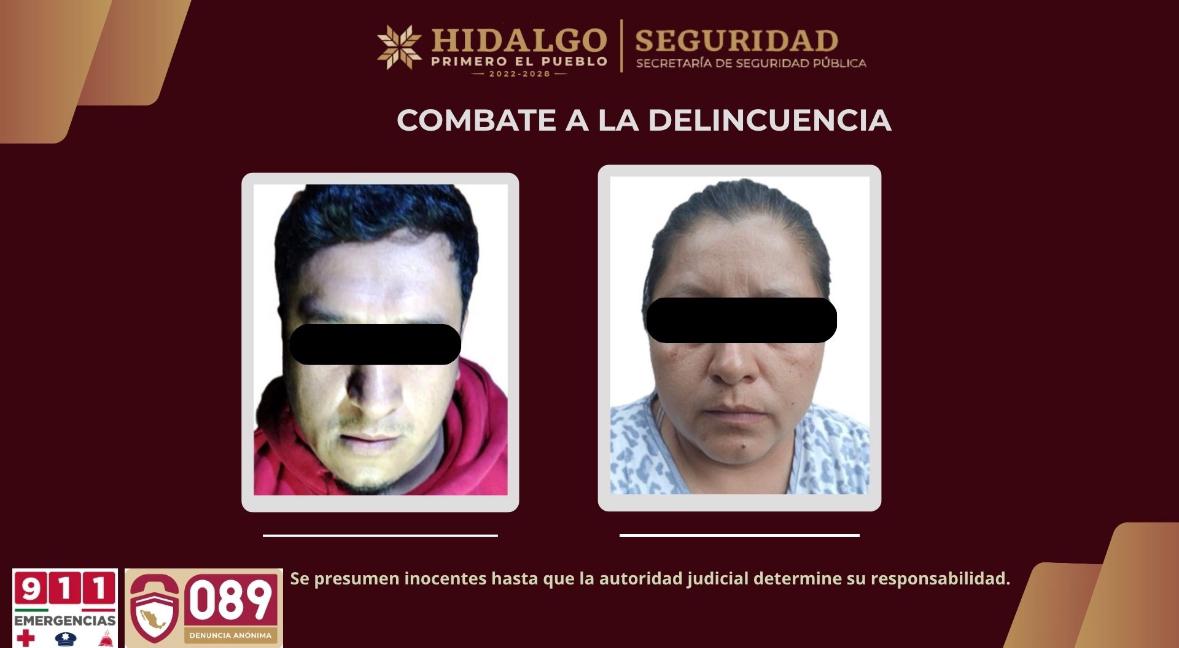 Policía Estatal detiene a dos narcomenudistas con más de 700 dosis de presunta droga