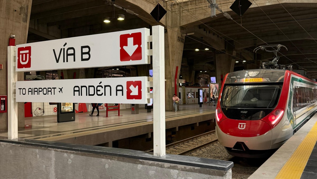 Así se ve el Tren Felipe Ángeles, que conecta Buenavista con el AIFA.