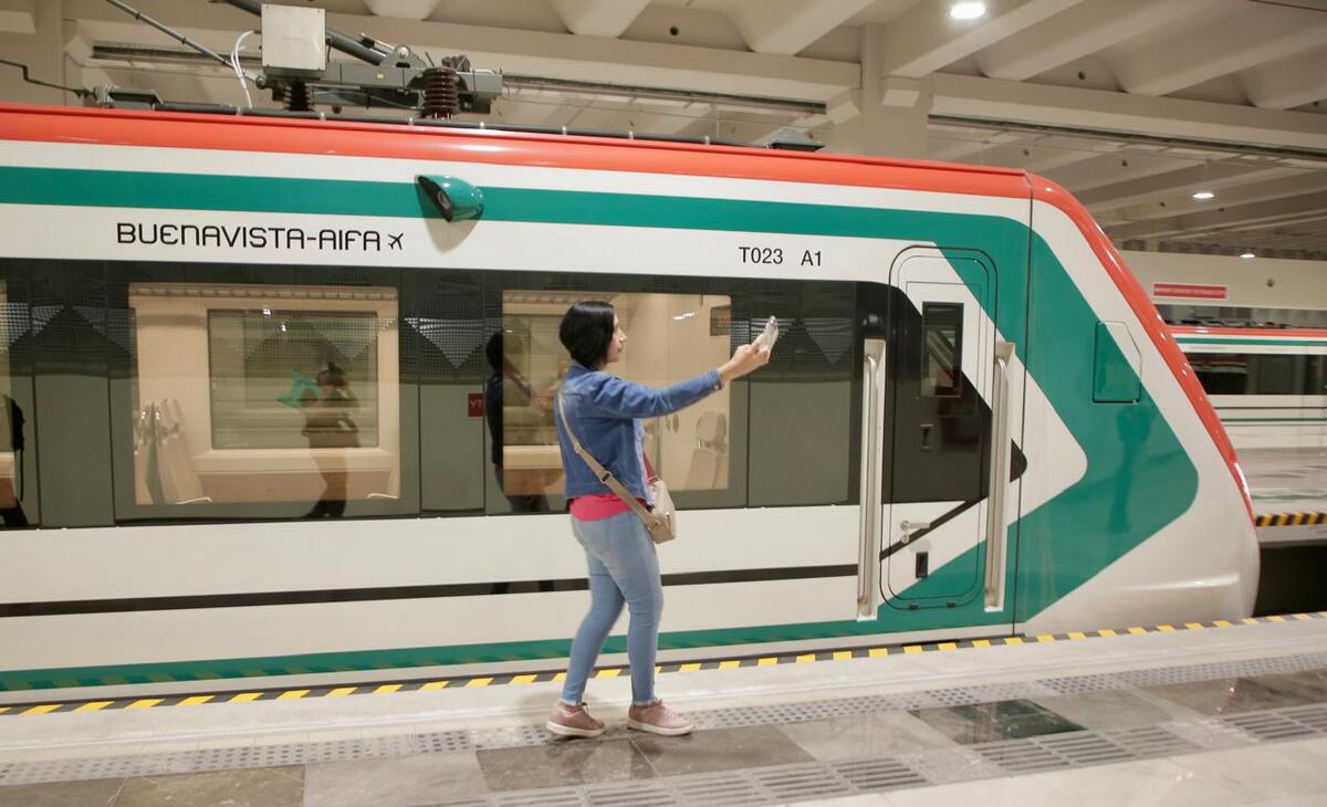 Así se ve el Tren Felipe Ángeles, que conecta Buenavista con el AIFA.