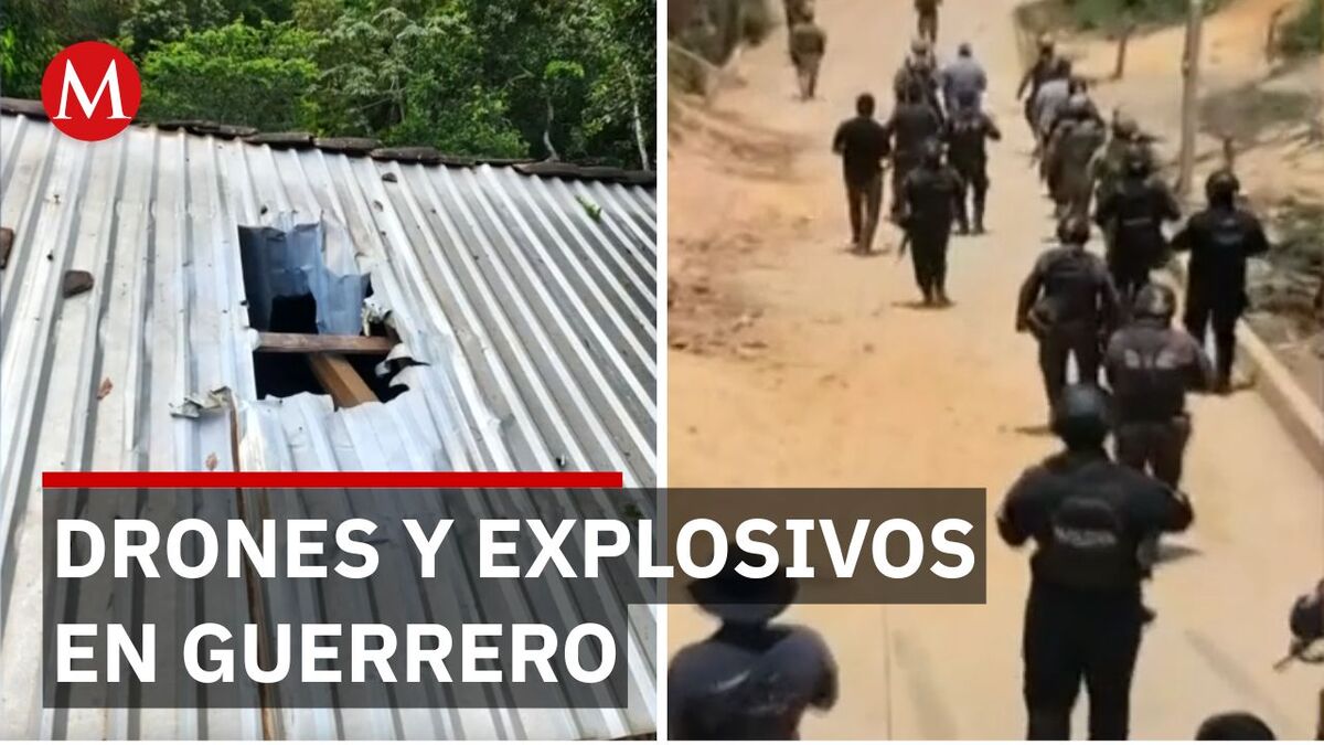 Drones con explosivos atacan comunidades en Guerrero