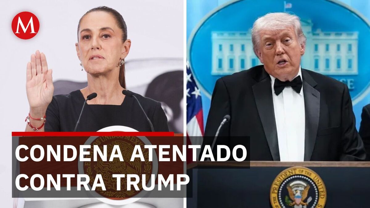 Sheinbaum condena violencia política tras el ataque contra Donald Trump