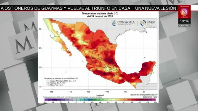 Emiten alertas en varios puntos del país por altas temperaturas | Jaime Núñez, 28 de abril de 2026