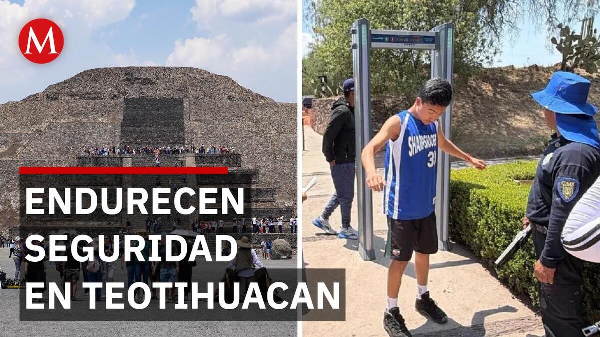 Instalan arcos detectores de metales en Teotihuacan tras tiroteo