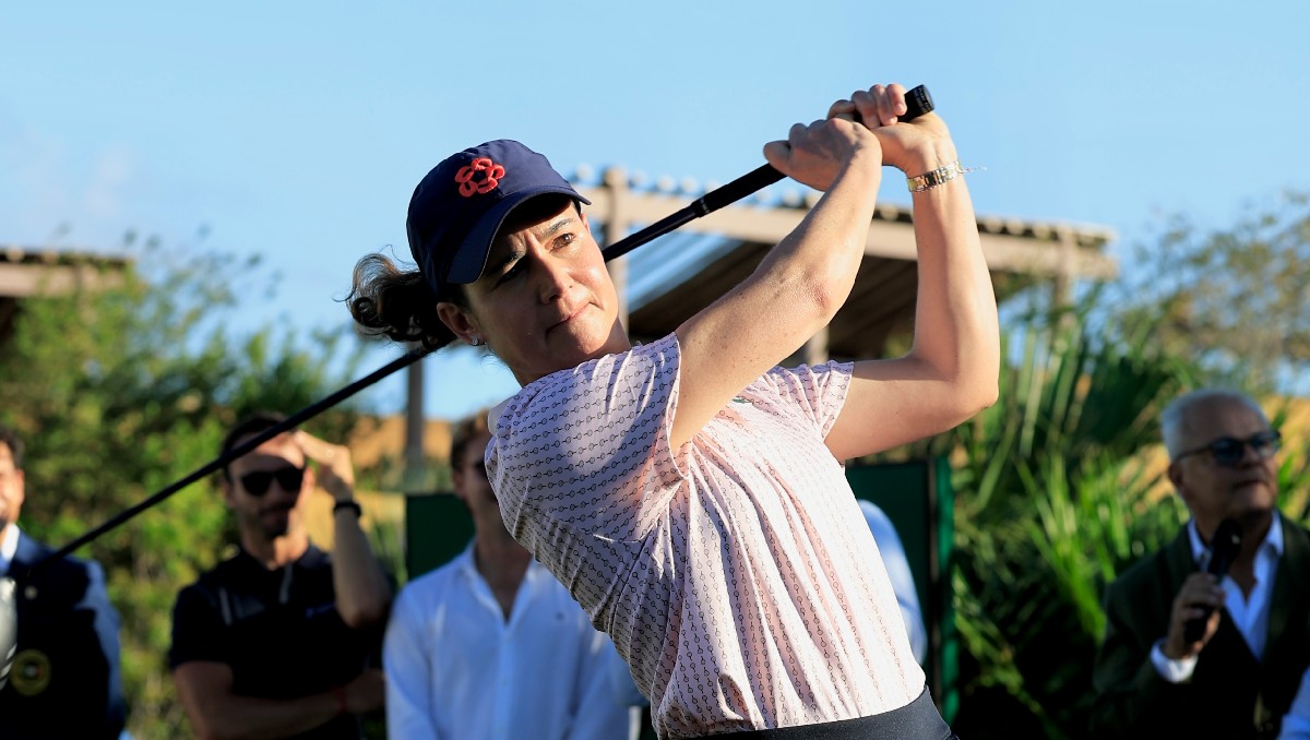 Lorena Ochoa dio el ‘drive inaugural’ a la segunda edición del Riviera Maya Open (Cortesía Riviera Maya Open)