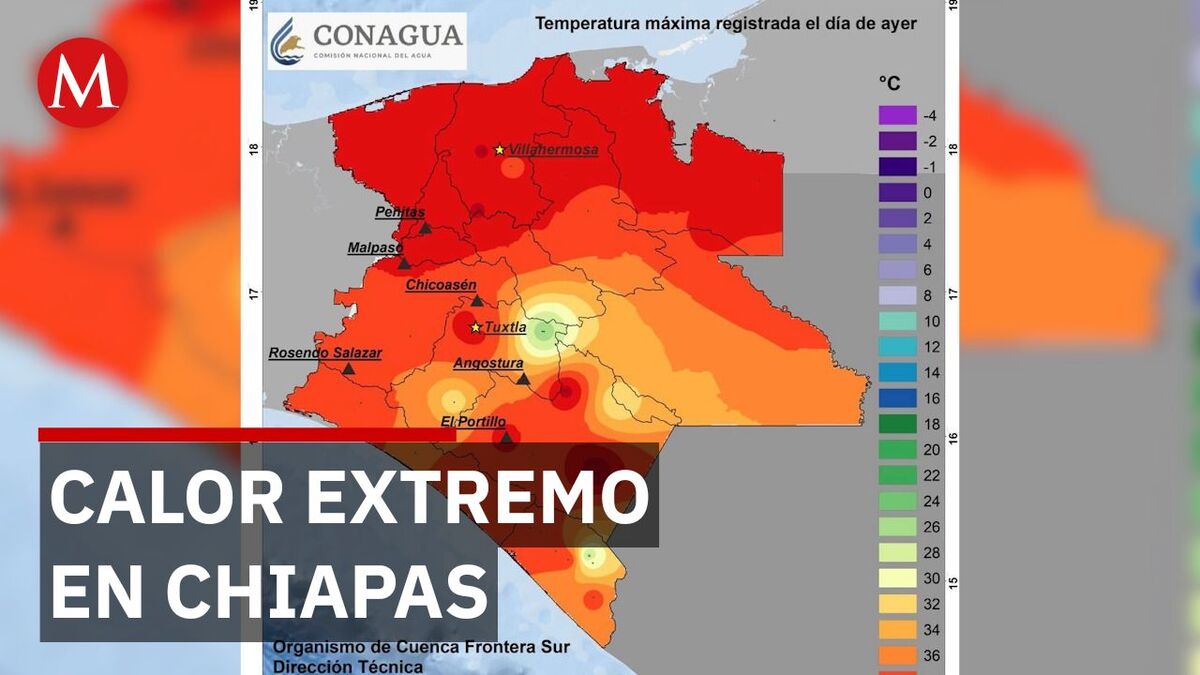 Ola de calor en Chiapas supera 42°C y pone en riesgo la salud
