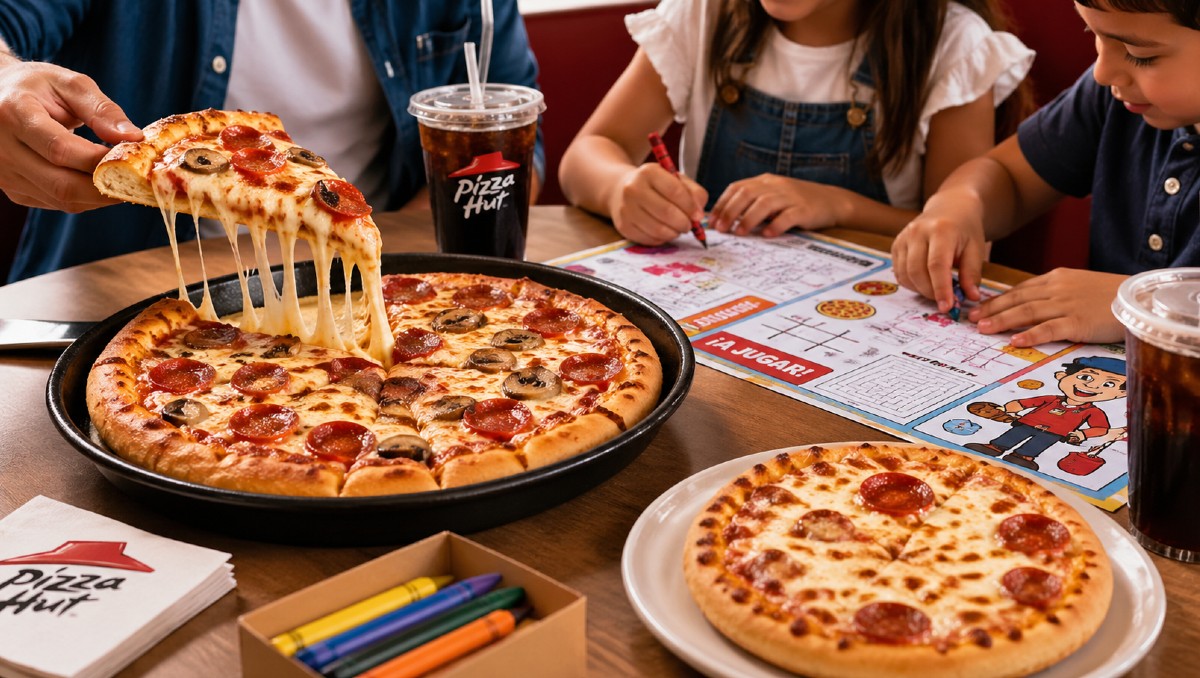 Pizza Hut: promo Día del Niño con pizza, bebida y juegos | IA DISCOVER