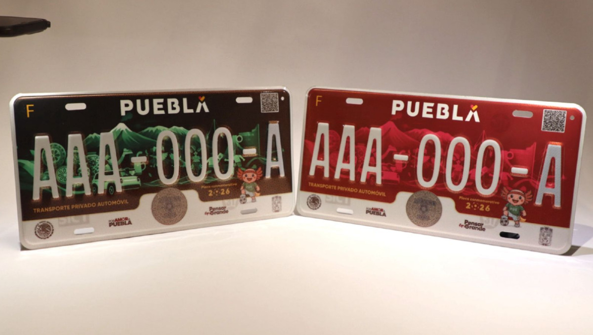 Las placas conmemorativas del Mundial 2026 en Puebla cuentas con dos diseños | Especial