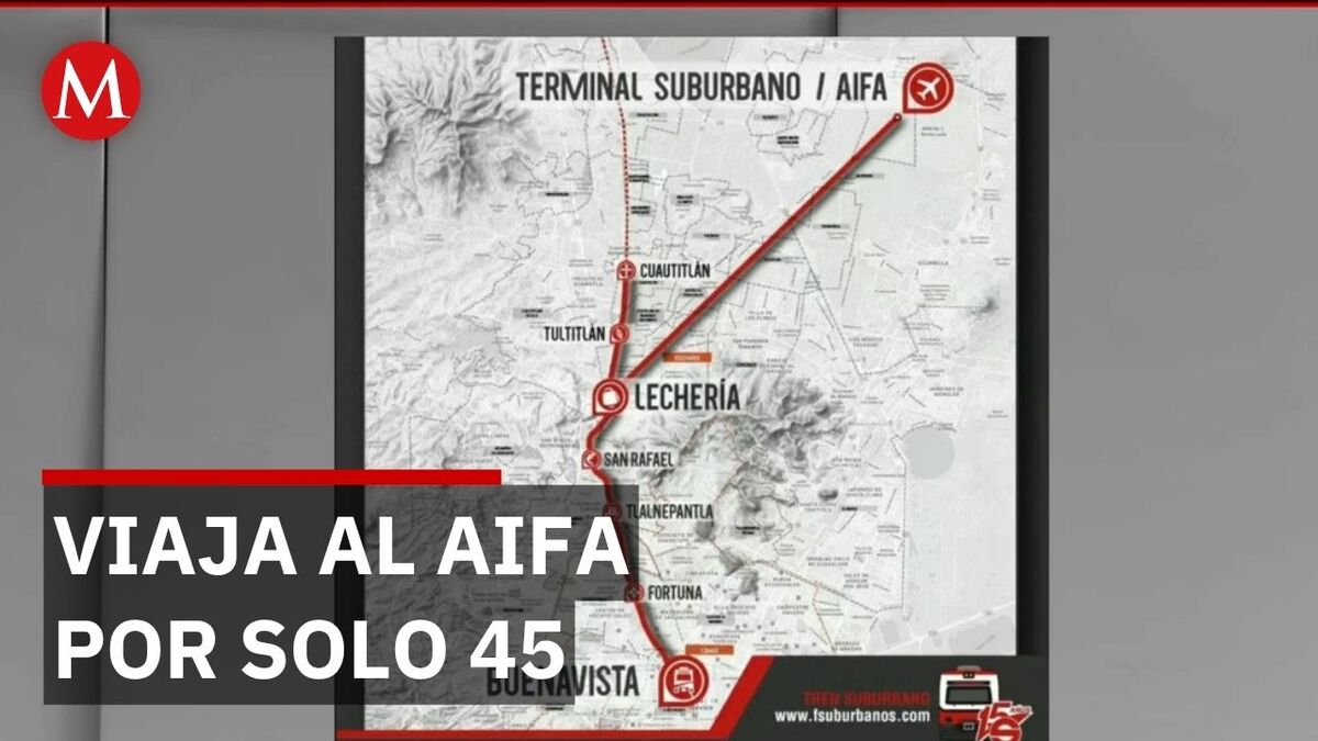 Últimos días para viajar barato en el tren al AIFA desde Buenavista