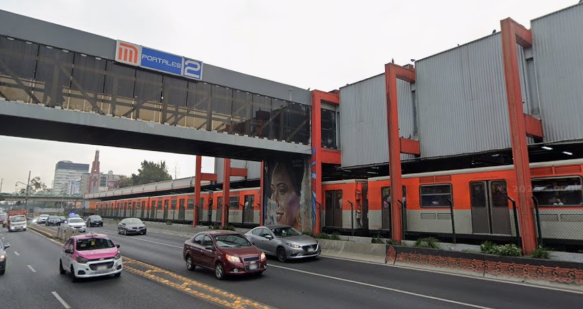 Estación Portales de la Línea 2 del Metro CdMx. | Especial