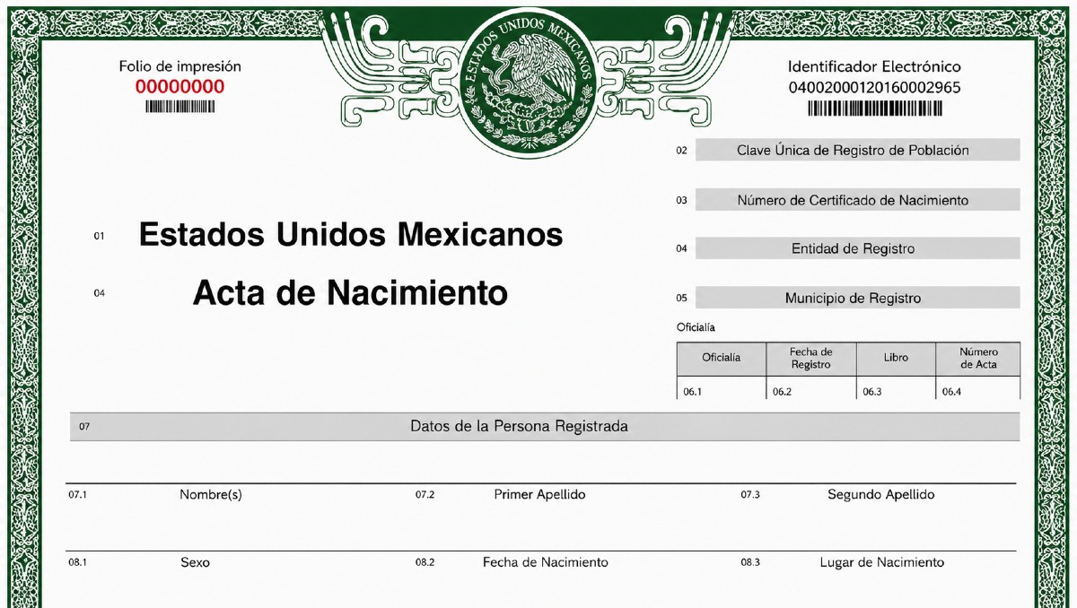 Las actas de nacimiento tendrán cambios | IA DISCOVER