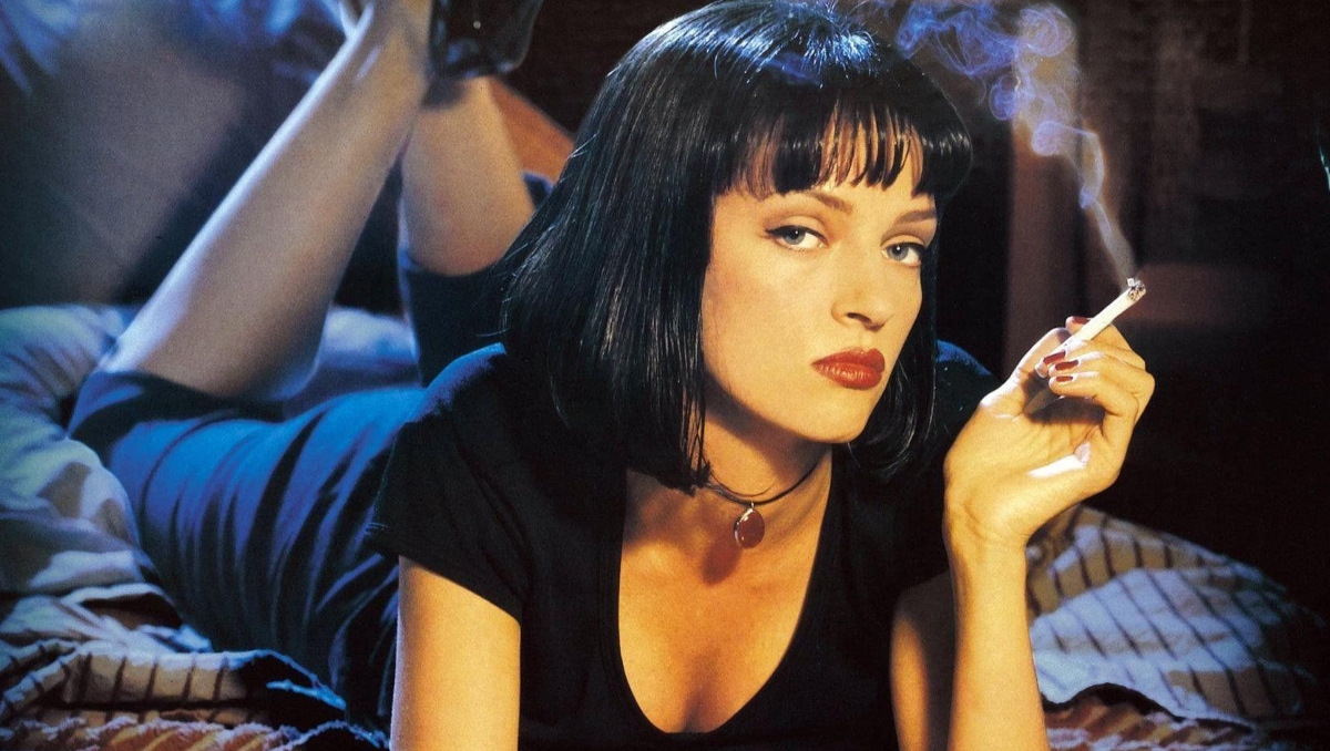 Uma Thurman a los 24 años cuando interpreto a 'Mia Wallace' en 'Pulp Fiction'