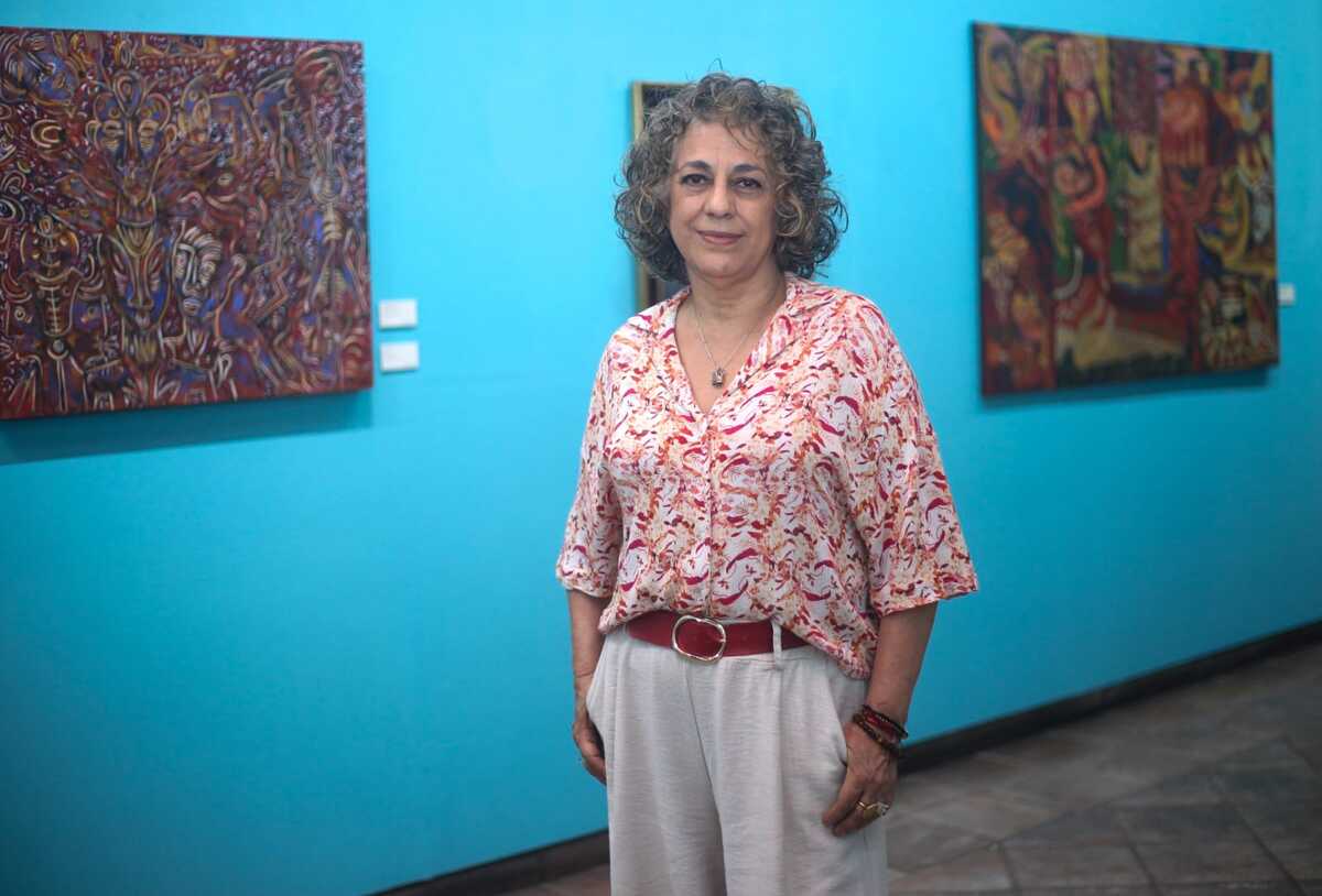 La artista presenta obras de diferentes épocas. (Foto: Araceli López)