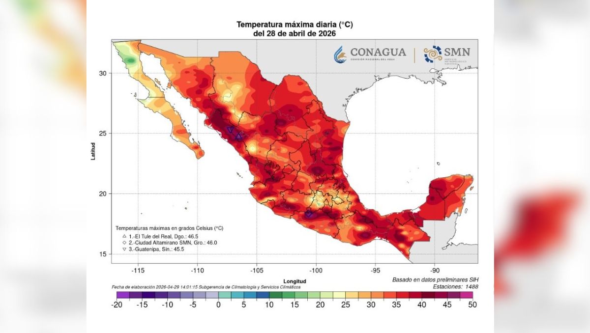 Conagua dio a conocer que Durango experimenta una ola de calor que está impactando en gran parte de la República Mexicana. | Especial