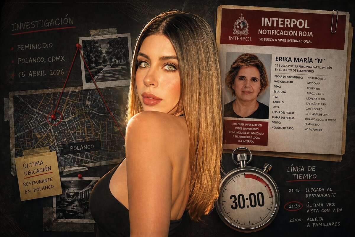 El esposos de Carolina Flores tardó un día en denunciar el crimen (Diseño: Rafael Mejía creada con IA).