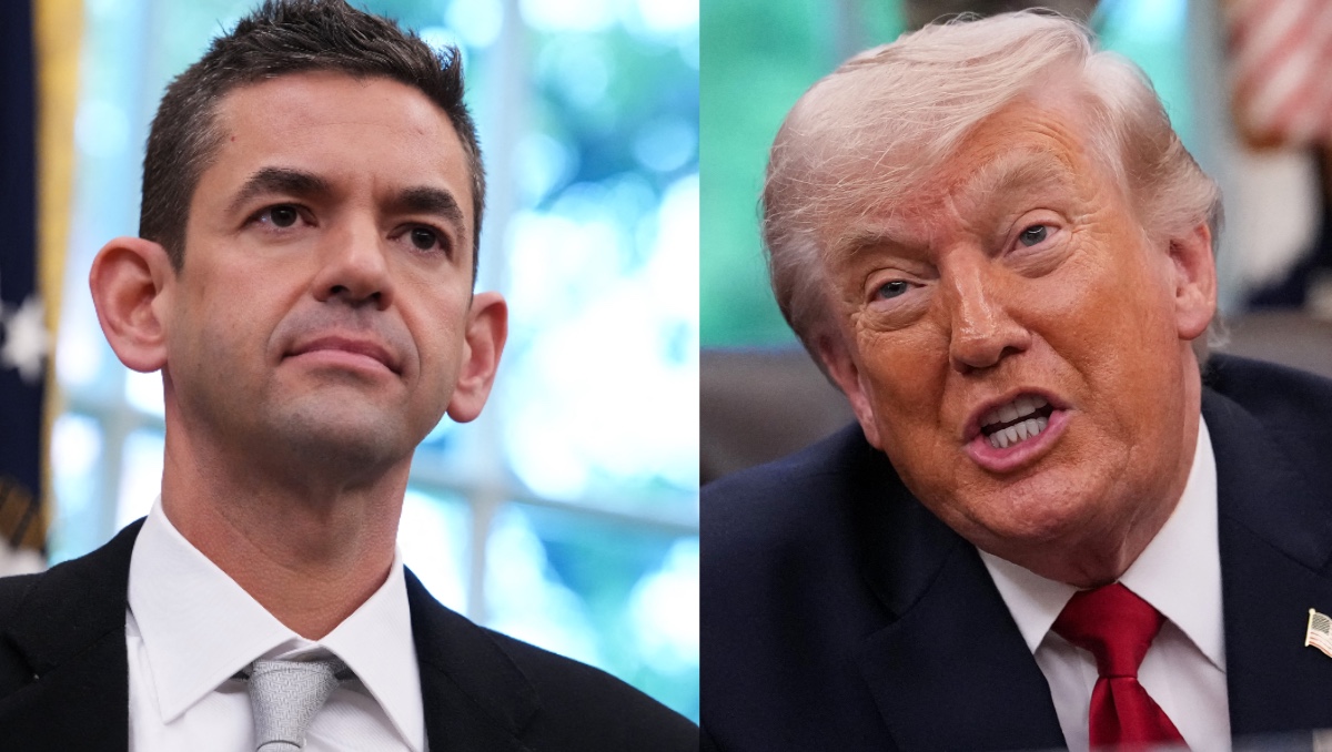 Jared Isaacman y Donald Trump. | AFP