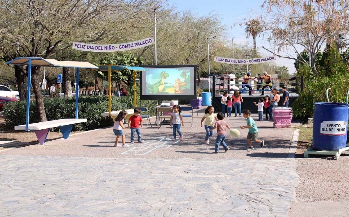 Día del Niño en Gómez Palacio. | Foto: Generada con IA