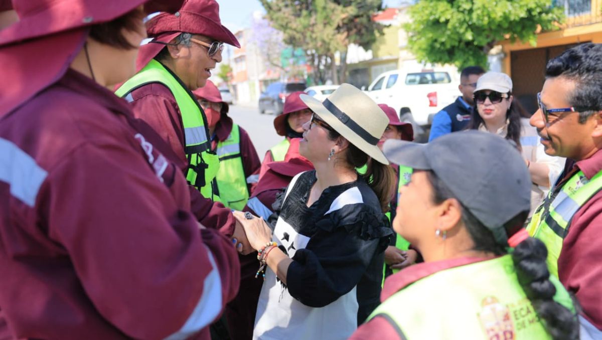 Recuperan camellones en Ecatepec para mejorar seguridad e imagen urbana. | Foto. Especial