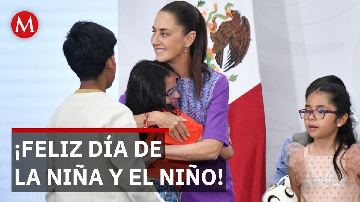 Sheinbaum celebra el Día del Niño en Palacio Nacional