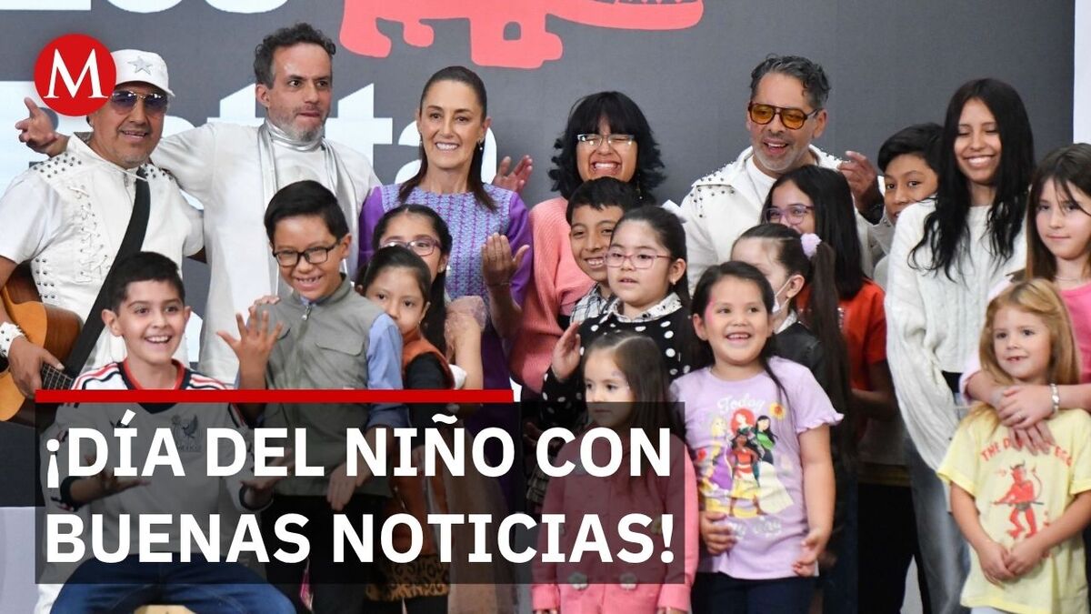 Sheinbaum regala en Día del Niño la entrega de becas 'Rita Cetina'