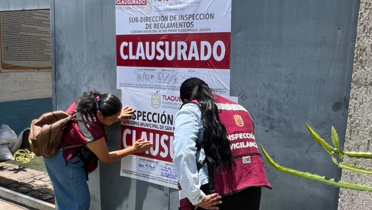 Autoridades municipales realizaron la clausura del centro de rehabilitación este viernes (Foto: Cortesía)