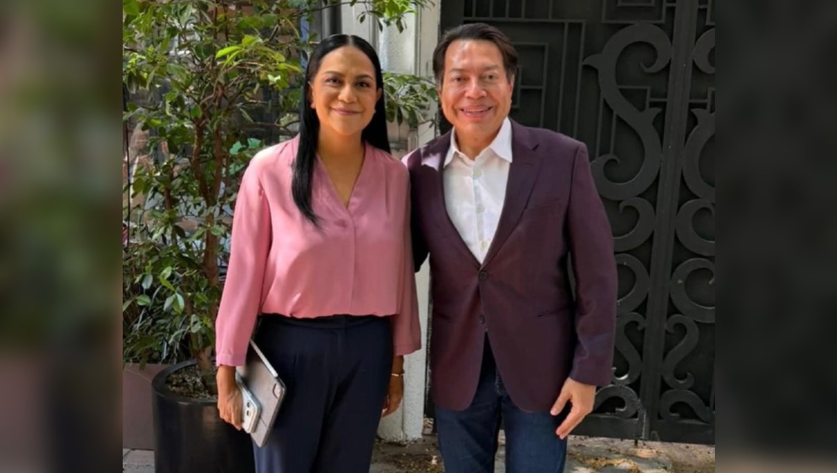 Mario Delgado desayunó con Ariadna Montiel y charlaron sobre su recorrido en Morena. | Foto: X