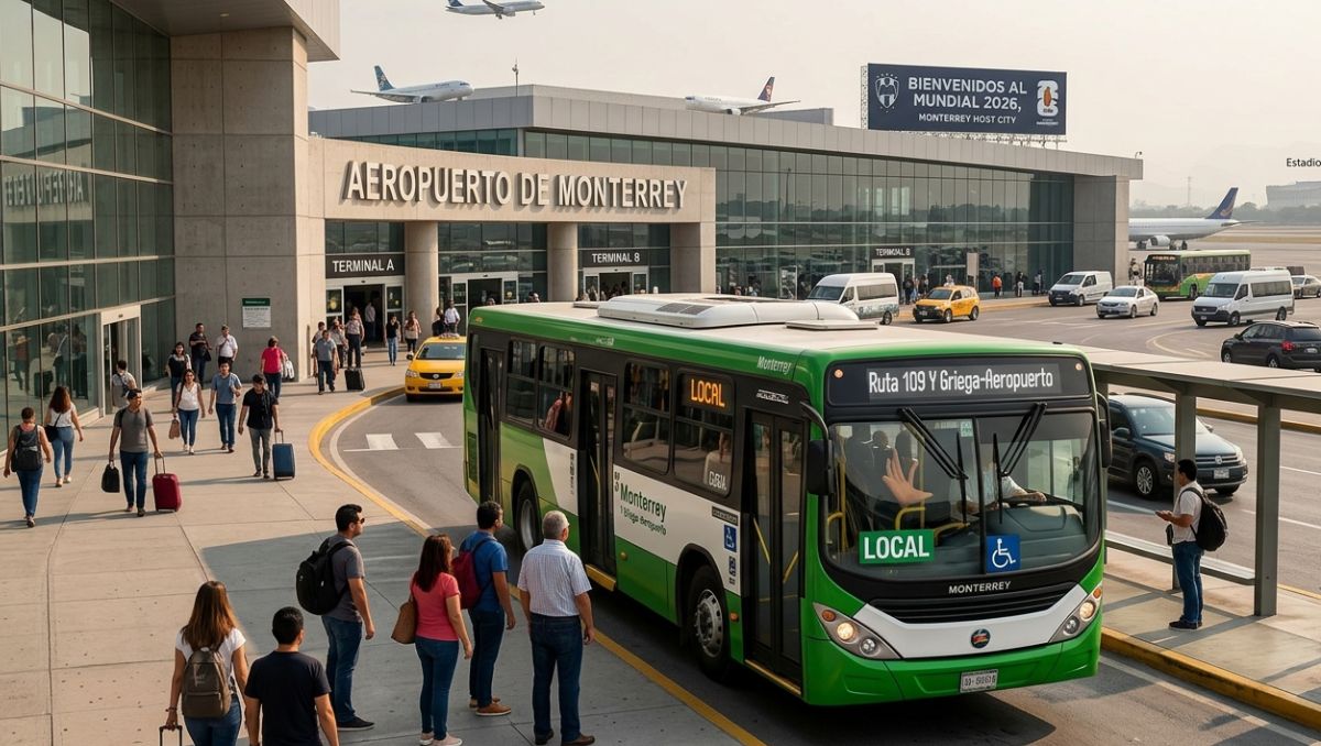 Monterrey se reporta listo con diversas opciones de movilidad para recibir a los visitantes | Imagen generada con IA