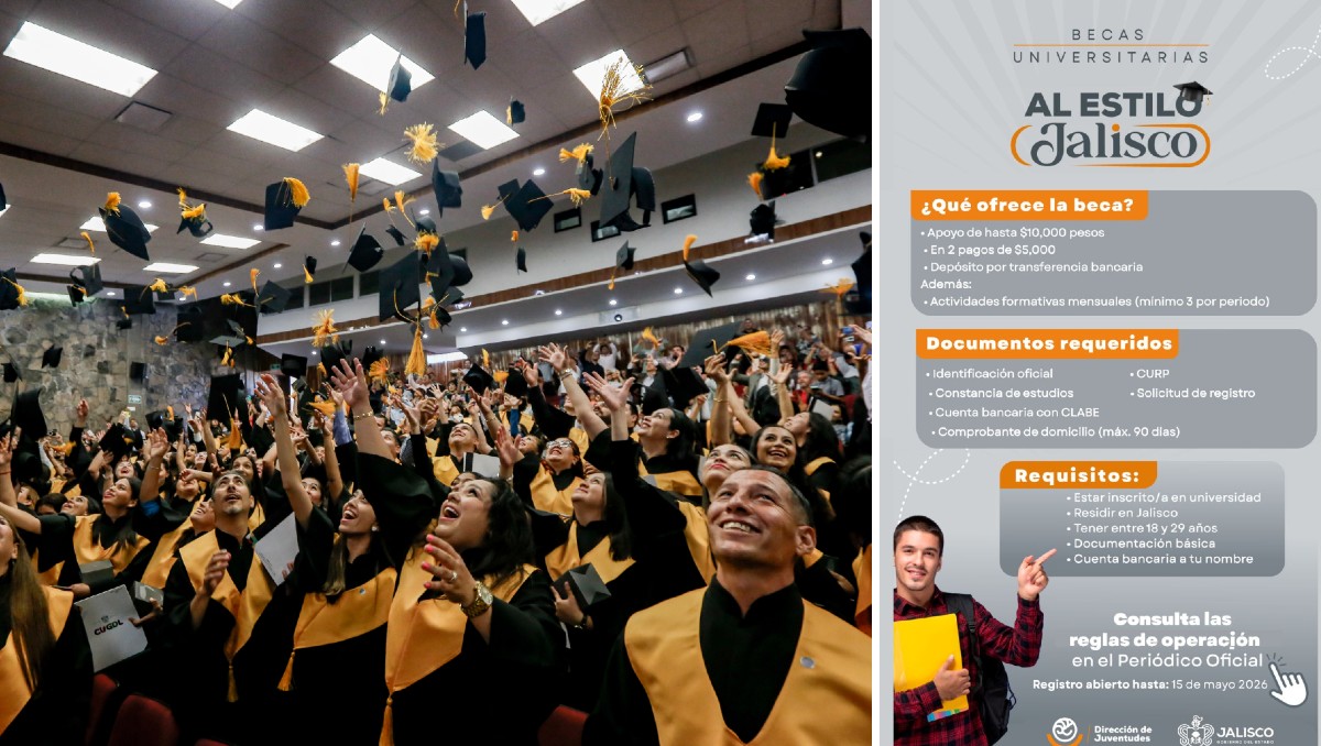 Todo sobre la Becas Universitarias al Estilo Jalisco: convocatoria, registro y requisitos (Cortesía Prensa UdeG y Especial)