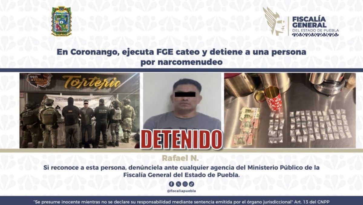 FGE detiene a Rafael 'N'., por delitos contra la salud | Especial