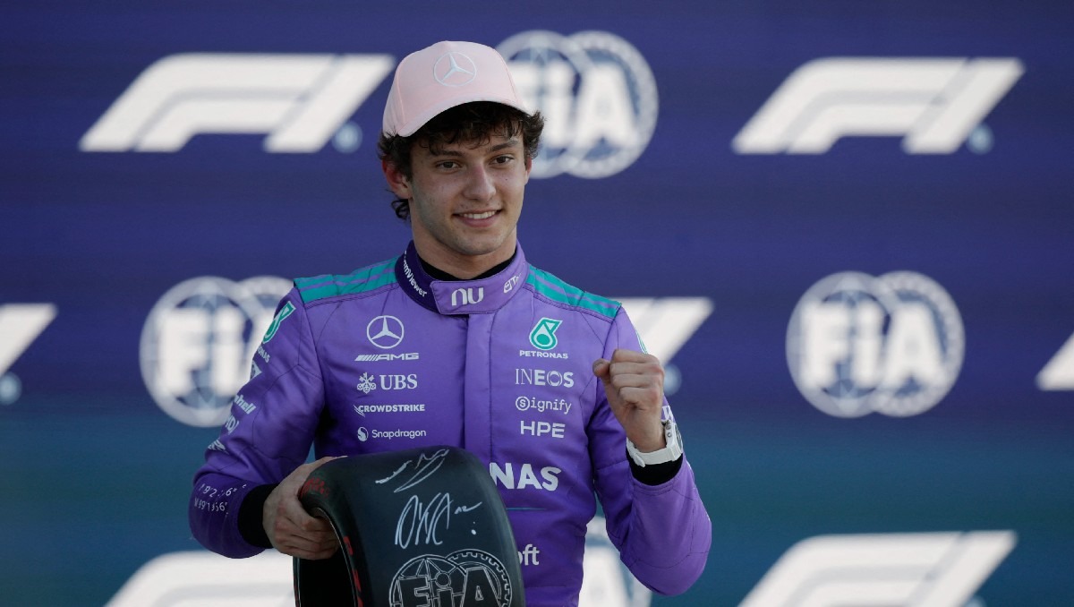Kimi Antonelli logra la pole para Mercedes de cara al GP de Miami y la tercera del 2026 (Reuters)