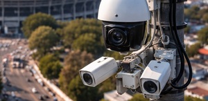 Cámara de seguridad en Estadio Banorte, creada con IA