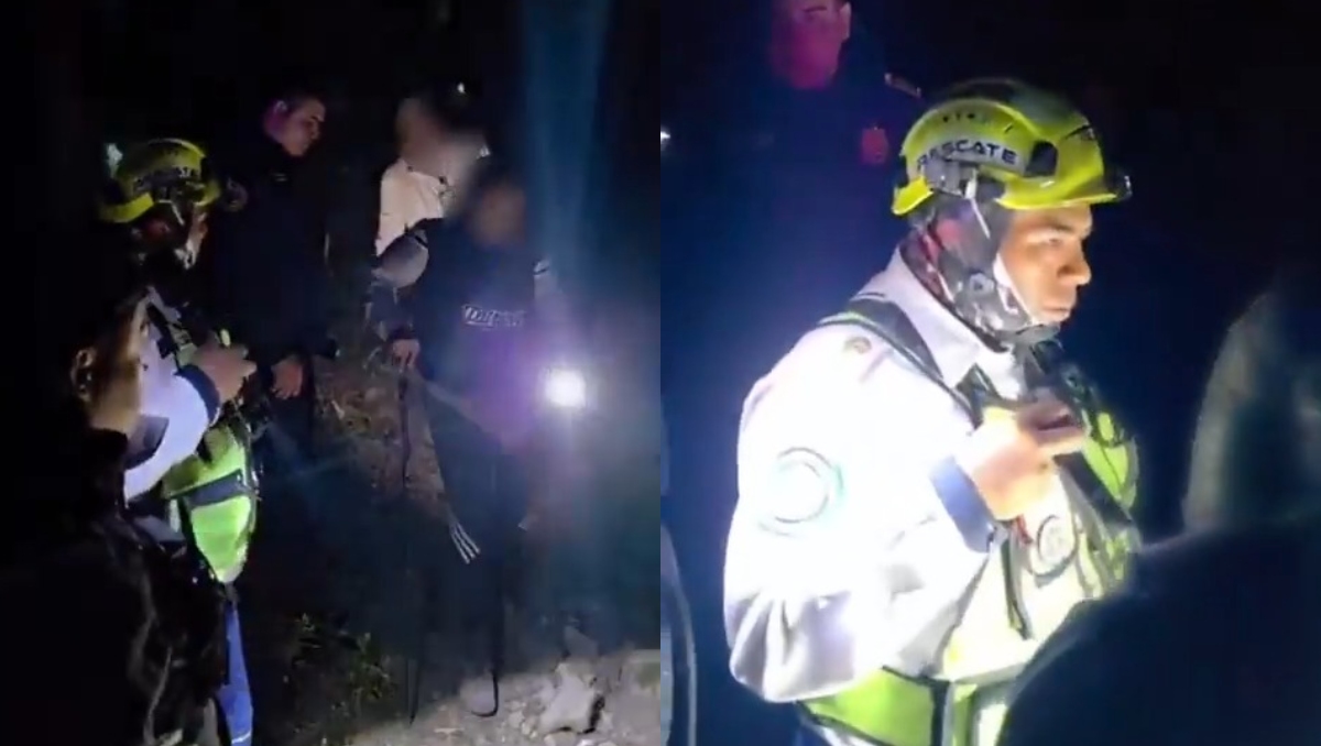 Rescate en la zona Pico del Águila en el Ajusco, Tlalpan. | Especial