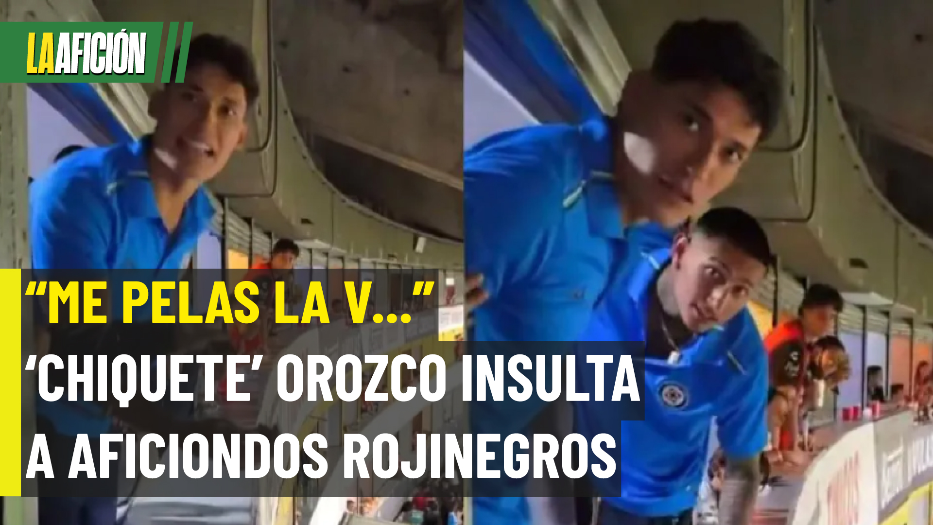 'Chiquete' insulta a aficionado del Atlas en palco durante la ida de Cuartos de Final